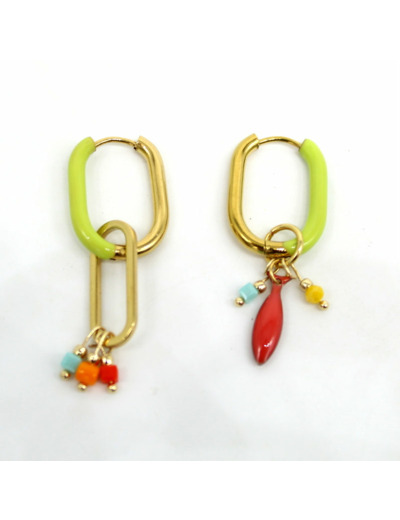 Boucles d'oreilles Citrus Coral