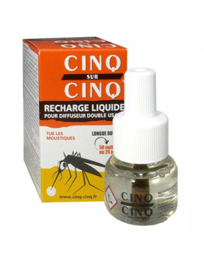 Recharge Liquide Pour Diffuseur Anti-moustiques Double Usage 35ml Cinq Sur Cinq