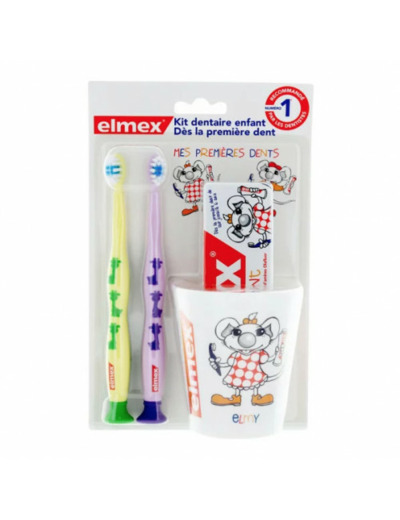 Kit Dentaire Enfants Mes Premieres Dents Elmex