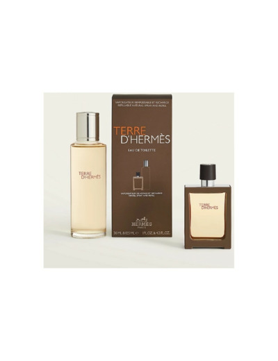 TERRE D'HERMES ET Vaporisateur Remplissable 30ml+Recharge 125ml