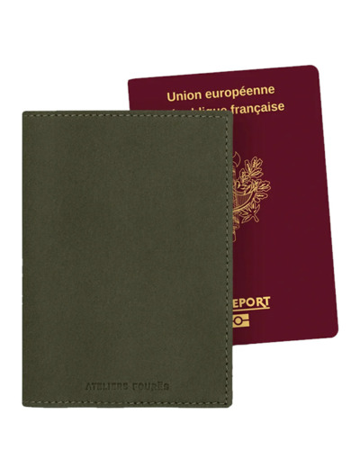 Ateliers Fourès Baroudeuse Porte-Passeport Eos B41 Kaki