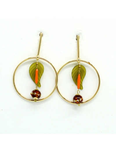 Boucles d'oreilles rondes Soryne