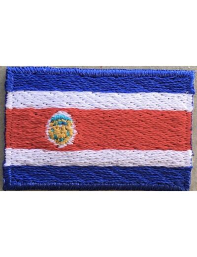 Ecusson thermocollant drapeau du Costa Rica