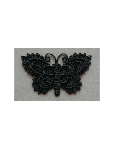 Écusson thermocollant - Papillon noir