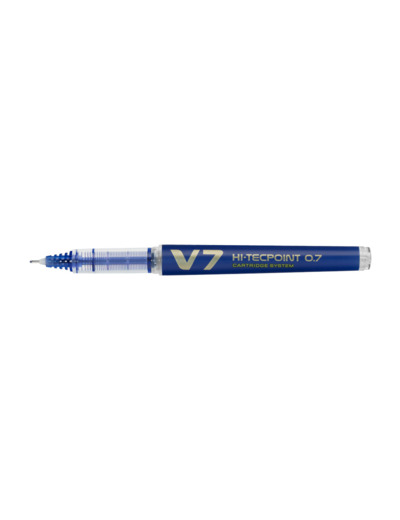 Roller Pilot Hi-tecpoint V7 Rechargeable - Bleu