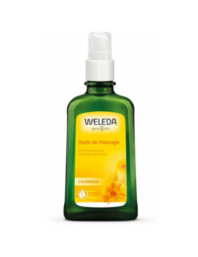 Huile De Massage Peaux Sensibles 100 ml Calendula Weleda