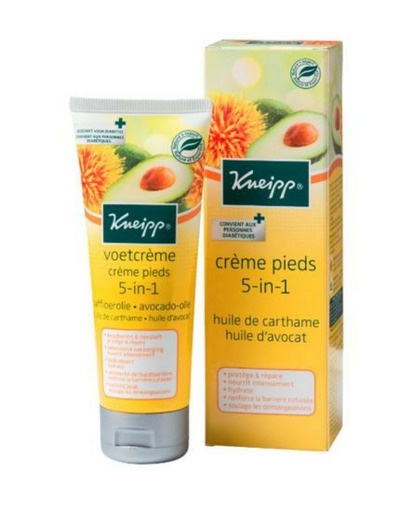 Creme Pieds 5en1 Huile De Carthame Et Huile D'avocat 75ml Kneipp