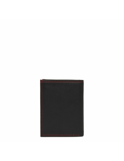 Lancaster Soft Vintage Homme Portefeuille 120-12 Noir Rouge