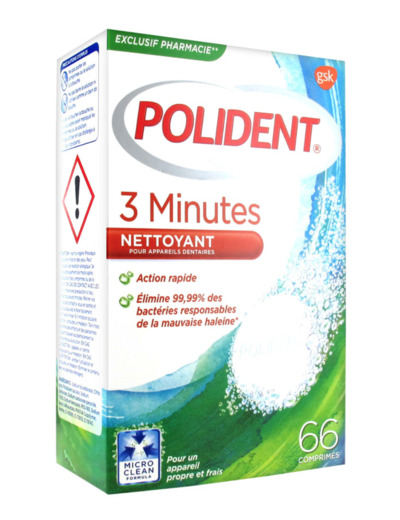 POLIDENT NETTOY 3M B/66