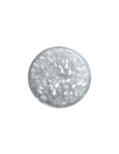 Perles de rocaille baguette 2 mm - Blanche