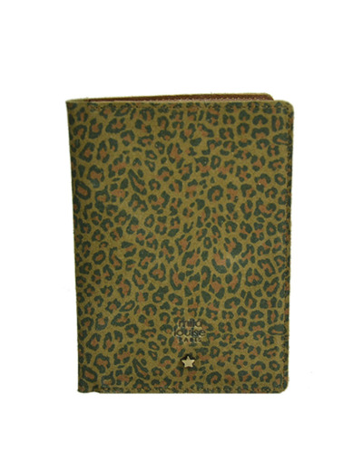 Mila Louise Oru PA Porte Cartes Et Passeport Léopard Ocre