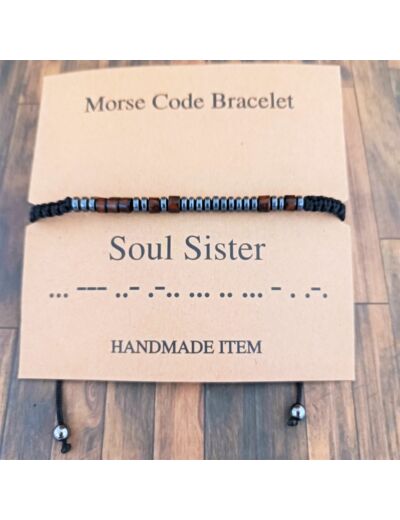 Bracelet à code "Soul Sister"