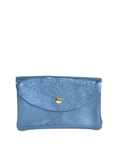 Farfouillette Porte-monnaie Cuir GM Bleu