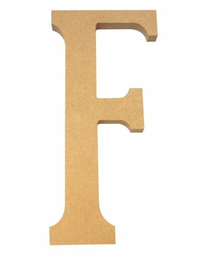 Lettre "F" Mdf - Hauteur : 220 mm