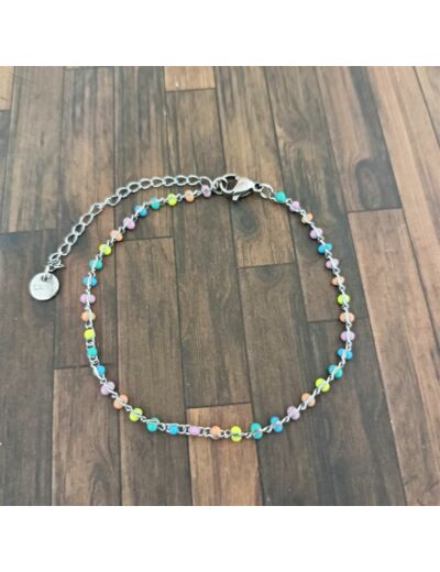 Bracelets en acier inox Pastel multicolore
