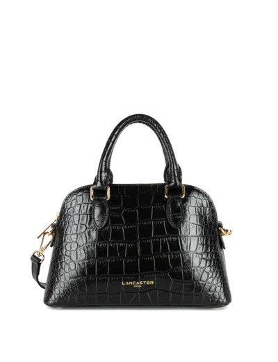 Lancaster Exo Mini Sac à Main Demi Lune Croco 524-105 Noir