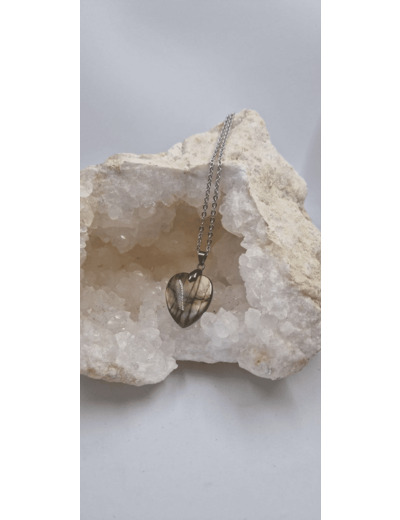 Pendentif labradorite avec chaine olpa1784