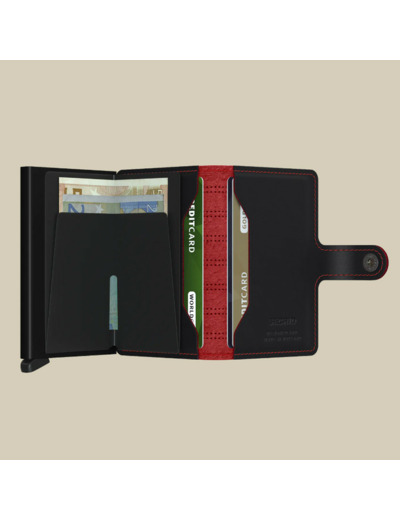 Secrid Porte-Carte Miniwallet Fuel Black Red