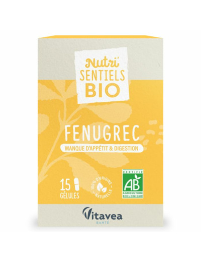 NUTRISANTE FENUGREC BIO 15 GELULES