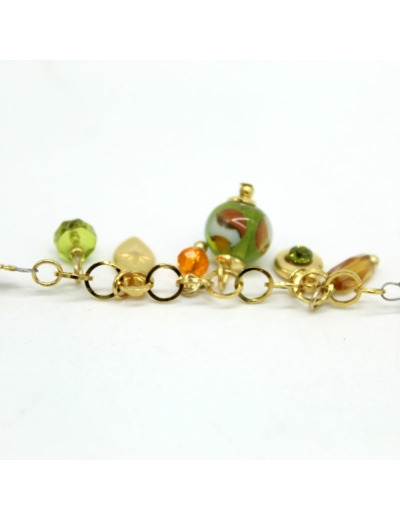 Bracelet boules et pampilles perle Murano – Salvia