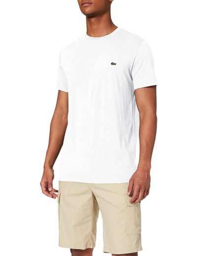 Lacoste - Tee-Shirt Homme M Blanc