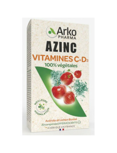 Vitamine C+D3 20 comprimés effervescents Arkovital Arkopharma