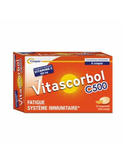 Vitamine C 500mg 24 comprimés à croquer Vitascorbol