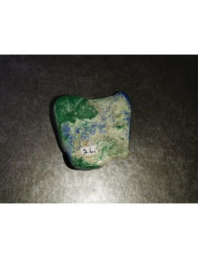 Azurite malachite pierre polie et brute 24g
