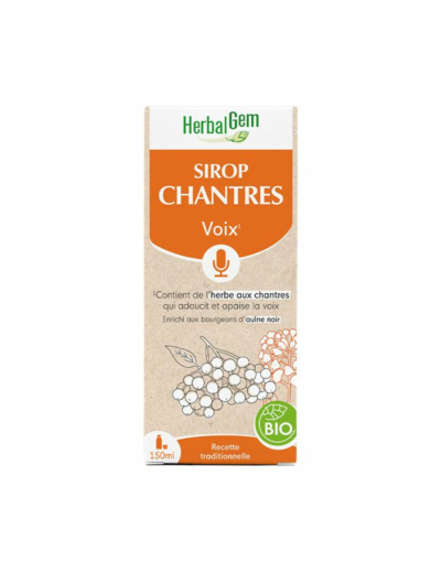 HERBALGEM SIROP DES CHANTRES BIO 150ML