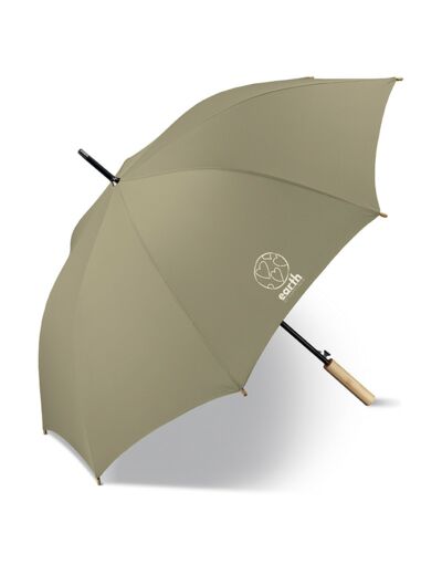 Happy Rain Earth Parapluie Long Ac Automatique Olive Gray