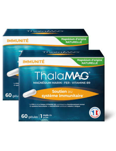 Thalamag Soutien au Système Immunitaire Magnésium Marin 2X60 Gélules