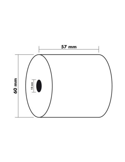 Bobine thermique - 57x60x12x44 - Vendue par 5