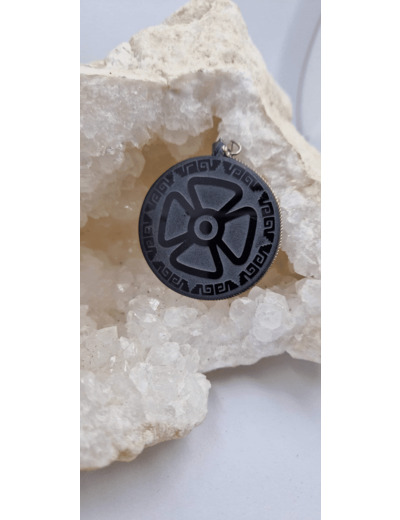 Pendentif obsidienne teotihuacan LPG011221