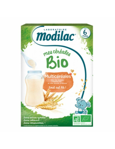 Mes Cereales Multicereales Bio Des 6 Mois 250g Dès 6 mois Modilac