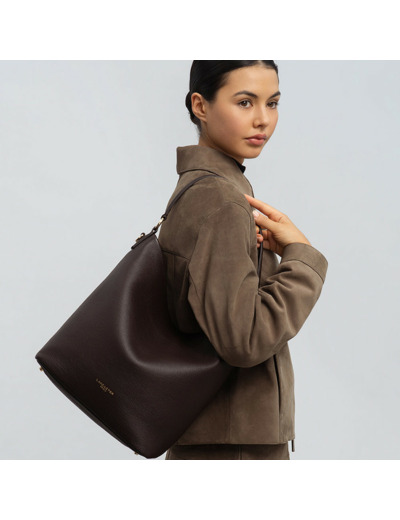 Lancaster Dune Grand Sac Seau 529-99 Marron Foncé