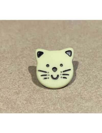 Bouton chat vert