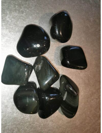 Obsidienne oeil céleste pierres roulées
