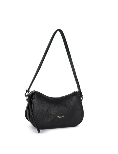 Lancaster Dune Petit sac Besace En Cuir Grainé 529-94 Noir