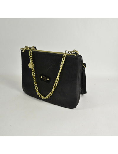 Mila Louise Natasha PG2 Sac et Pochette Toile Irisée Noir