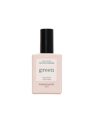 MANUCURIST GREEN TOP COAT SUNSH ROSE 15ML