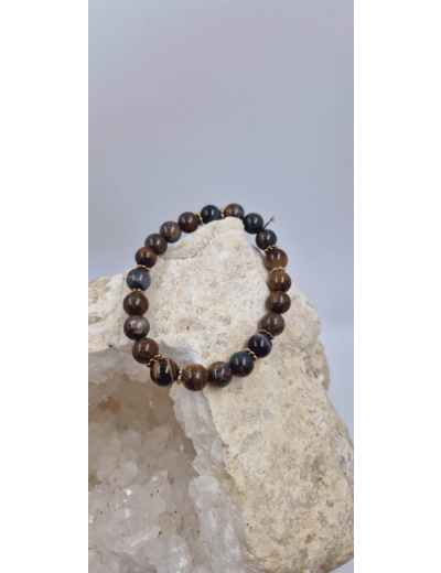 Bracelet oeil de tigre / flocon / taureau OLPA511