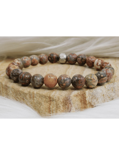 BRACELET JASPE LEOPARD