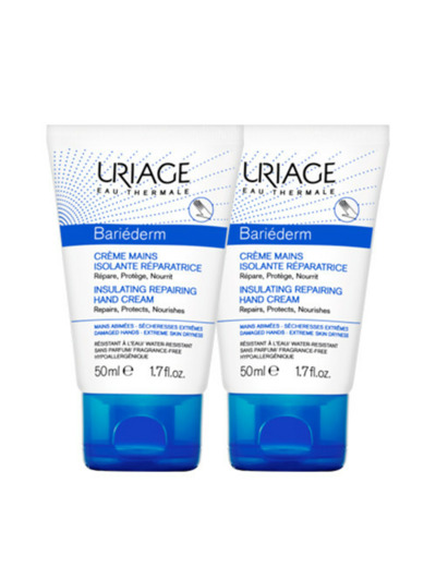 Bariederm Creme Mains Isolante Reparatrice Mains Abimees 2x50ml Bariéderm-Cica Uriage