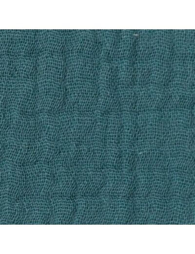 Tissu double gaze bleu glacier