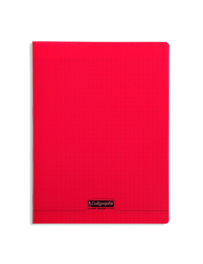 Cahier 24x32 - 96 pages - Séyès - Polypro rouge