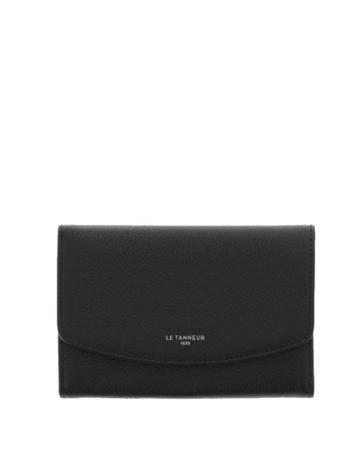 Le Tanneur Sophie Portefeuille En Cuir Grainé Noir
