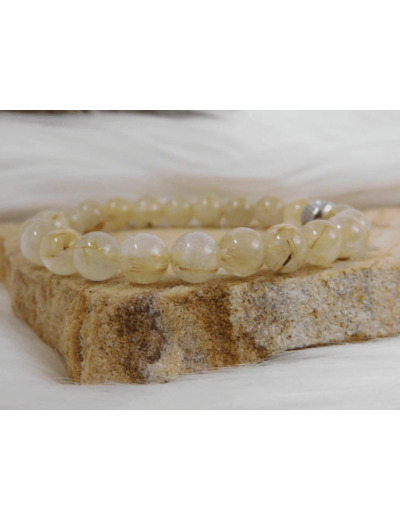 BRACELET QUARTZ RUTILE