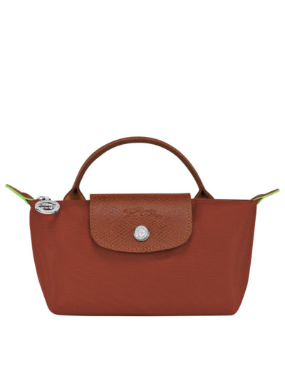 Longchamp le Pliage Green Trousse Cosmétique Avec Poignée Chataigne