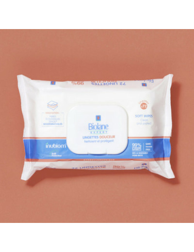 Lingettes Nettoyantes Douces Bebe X72 Lingettes Biolane