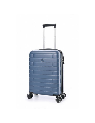 Jump Esco Valise Cabine 55cm 4 Roues Extensible Bleu